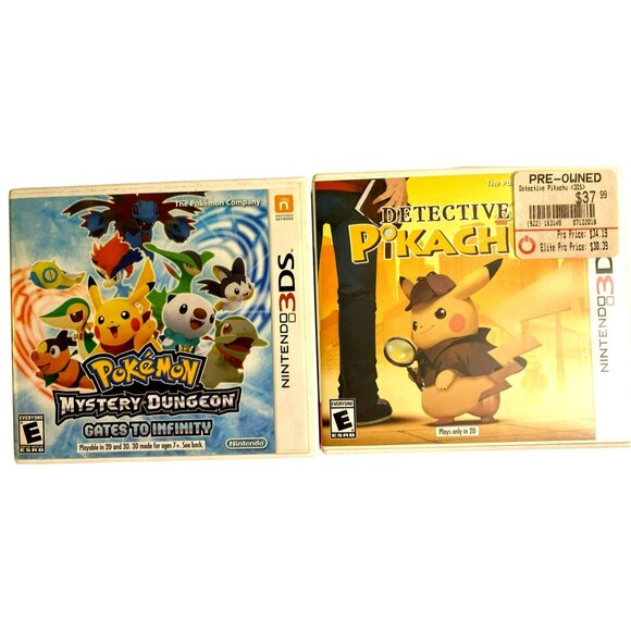 Vintage Nintendo 3DS Pokémon Sun Pikachu Super Mario Zelda 9 CASES ONLY NO GAMES - Picture 4 of 7